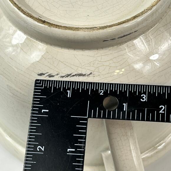 Vintage Boch Belgium Chamber Pot Ironstone Glazed Belgium Ware 6"x8" Pre-War Era - Picture 12 of 15